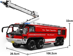 RC airport fire truck Mould King 19004 - Models