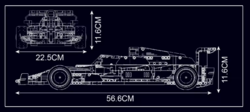 R/C Závodné vozidlo A.R. F1 Racing Mould King 13151 - Models