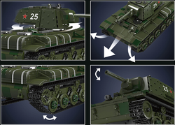 Ruský těžký tank KV-1 R/C Mould King 20025 - Military