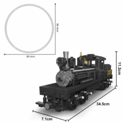 Parní lokomotiva R/C Mould King 12032 - World railway