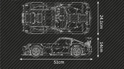 Sportovní automobil AMG GT Quicksilver Mould King 13126 - Models