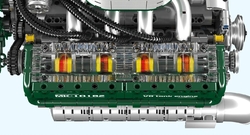 Tankový motor V8  Mould King 10182 - MKing Engine