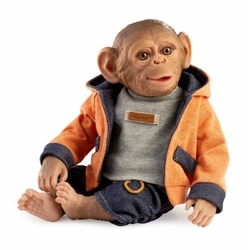 Guca 986 REBORN MONKEY – Realistisches Affenbaby mit weichem Stoffkörper – 32 cm